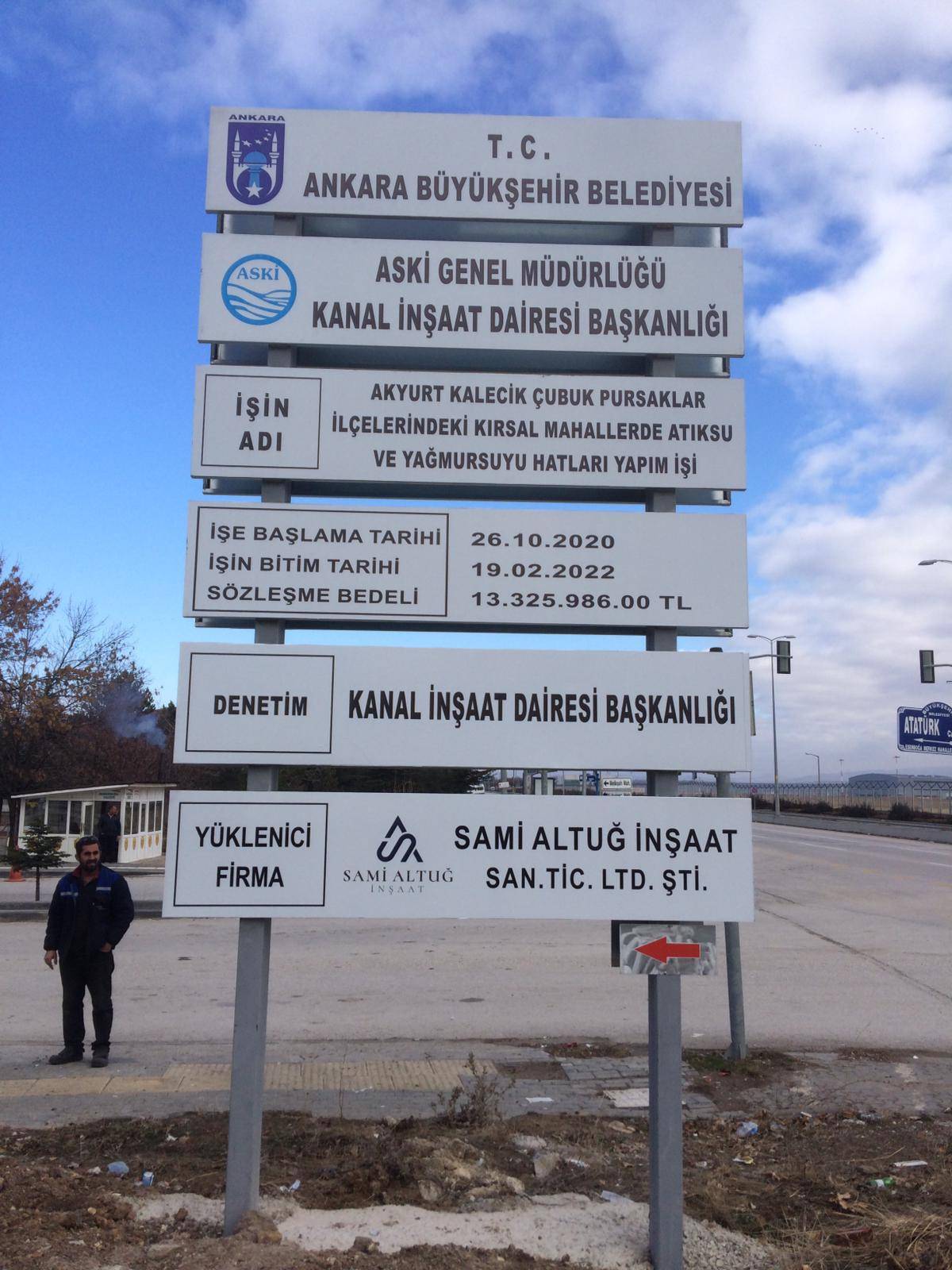 AKYURT, KALECİK,ÇUBUK, PURSAKLAR İLÇELERİNDEKİ KIRSAL MAHALLELERDE ATIKSU VE YAĞMURSUYU HATLARI YAPIM İŞİ